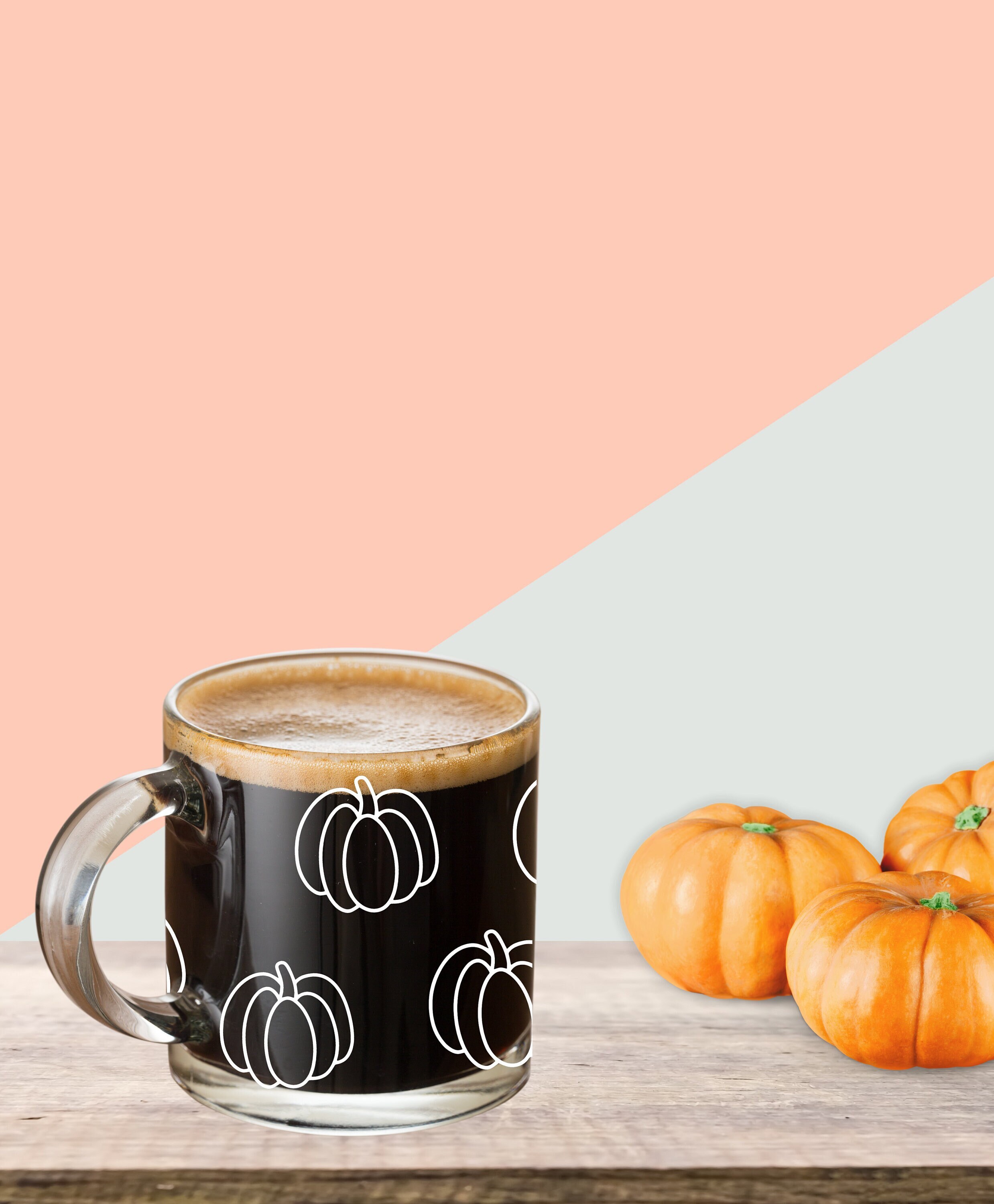 Elegant Fall Gold Orange Black Leaves Collection Coffee Mug by