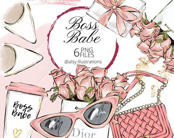 Fashion Girl Clipart, Girl boss Clipart, Boss Baby PNG