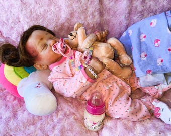 18" Alyssa asleep Reborn baby doll