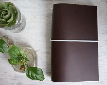 A5 notebook leather reusable