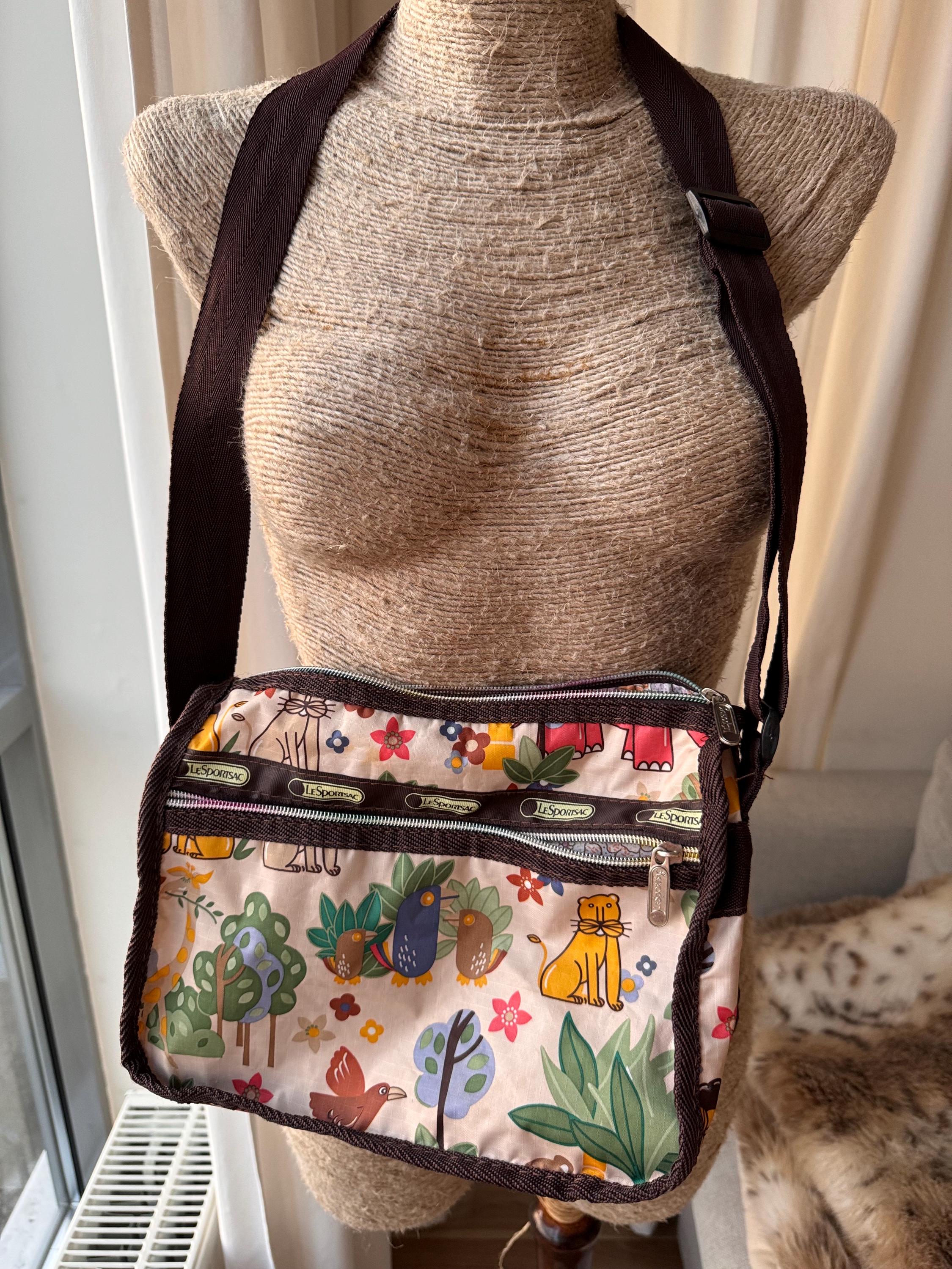 Y2K ヴィンテージ L.A.M.B. LeSportsac ヒョウ柄 バッグ L.A.M.B. Y2K Gwen Stefani LeSportsac RARE Duffle Rasta Bag Leopard