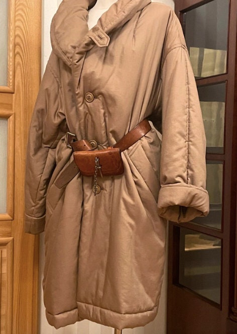Synthetic Coated Long Down Jacket — My Clothing Archive