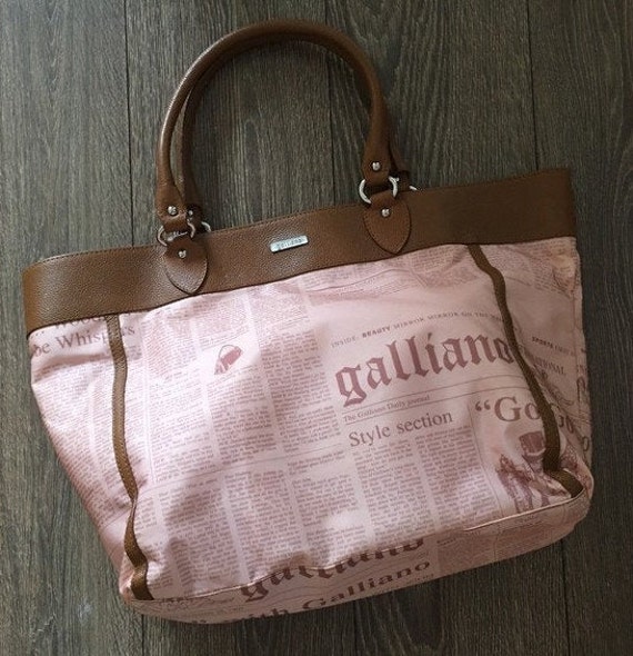 Galliano gazette bag / newspaper bag / magazine ba