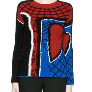 Jersey de lana Valentino Intarsia Spiderman / XS / Jersey muy exclusivo Valentino Garavani 2016-17