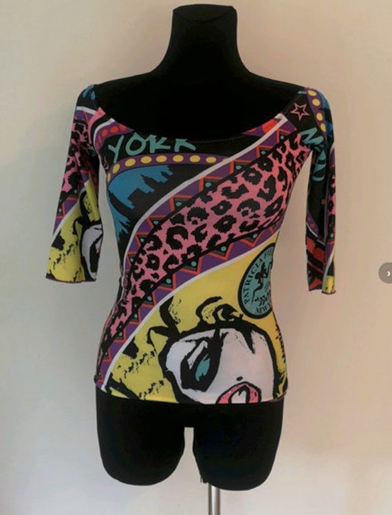 Patricia Field 90s 80s top / vintage open shoulders P… - Gem