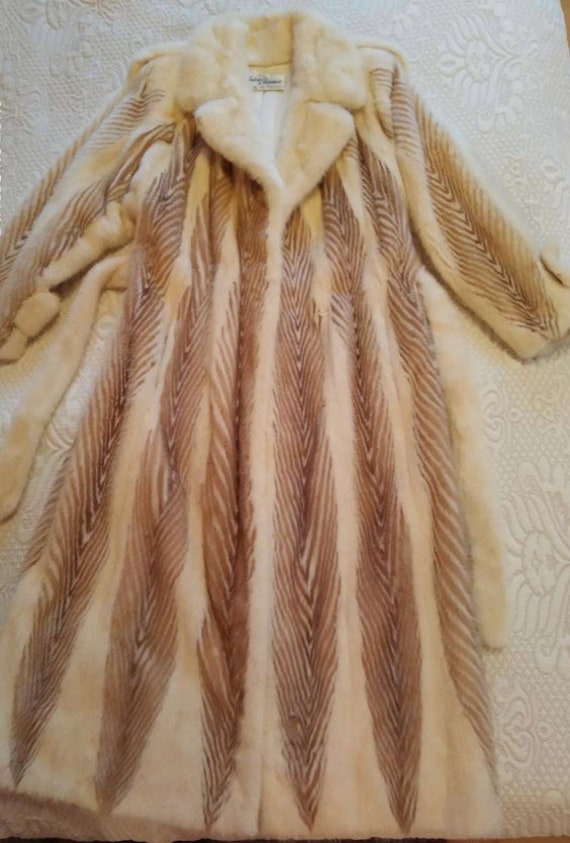 Vintage Salon Elegance Haute Fourrure Belted Mink