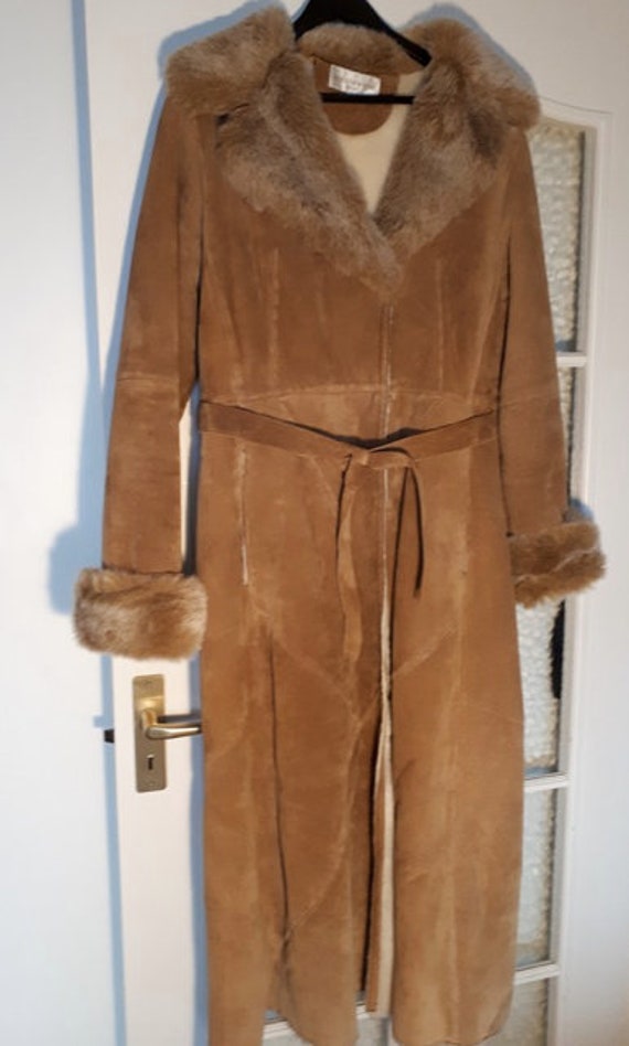 Vinatge Afghan coat / Penny Lane coat / suede Afgh