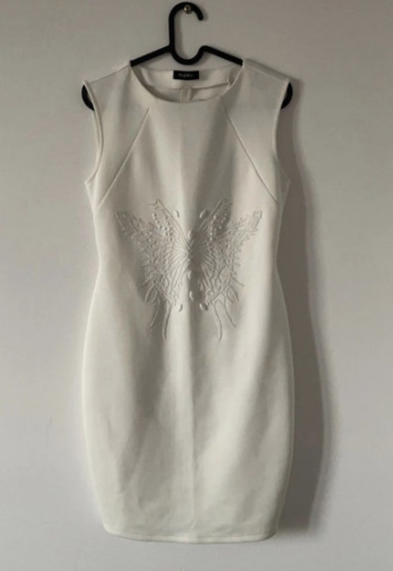White pencil dress Italian designer Byblos / size… - image 1