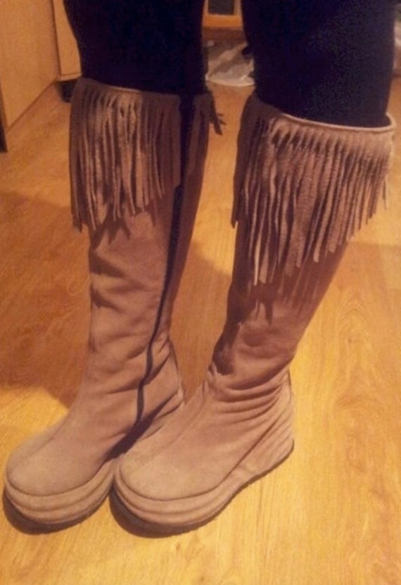 vintage platform boots