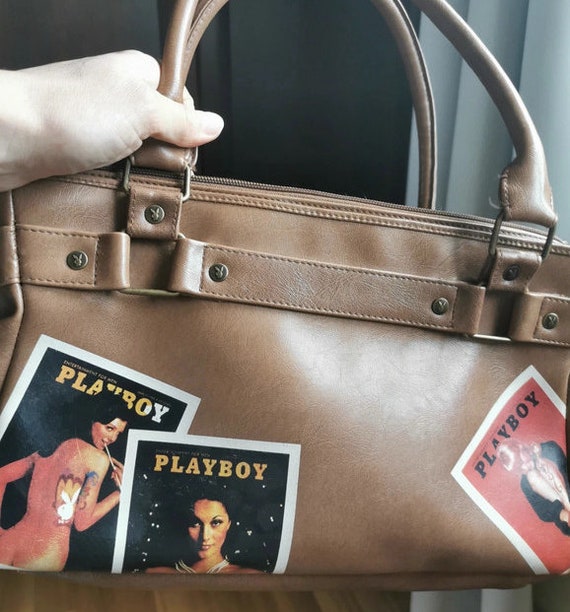 90s True Vintage Playboy Bag / Top Handle or Shou… - image 4