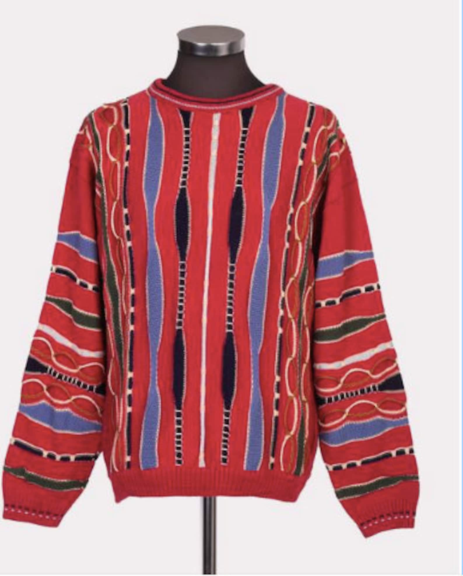 Jersey vintage estilo Coogi / suéter vintage / suéter de gran Etsy