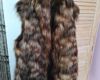 LAURA ASHLEY GILET Gilet or Waistcoat in Faux Fur A Warm Stylish and Elegant Vest by Laura Ashley Etsy