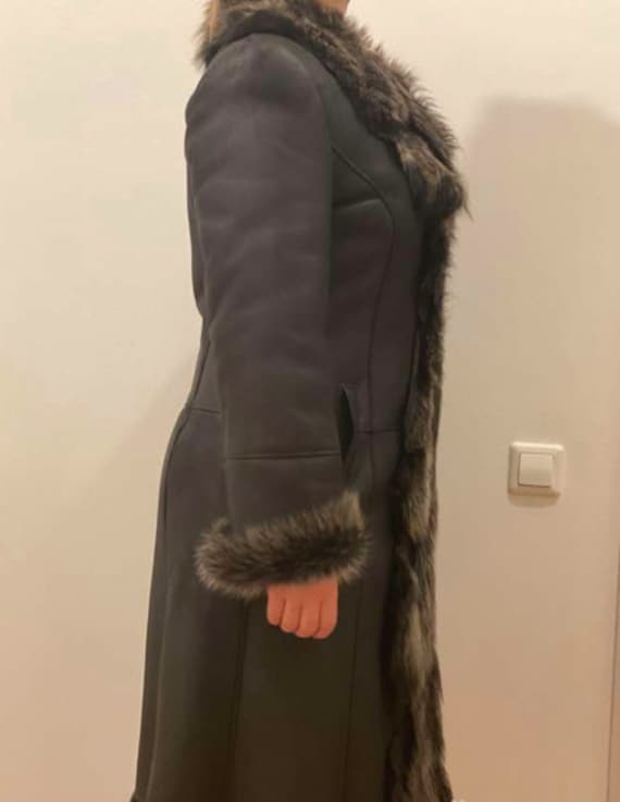Vintage shearling coat / Lama fur coat / sheepski… - image 3