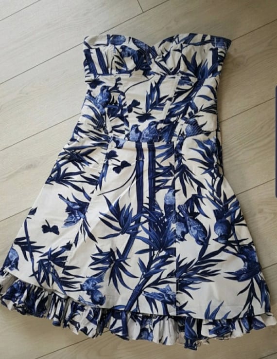 dark blue dress knee length Ink Blue Satin High-low Spaghetti Straps Homecoming Dress main image 0