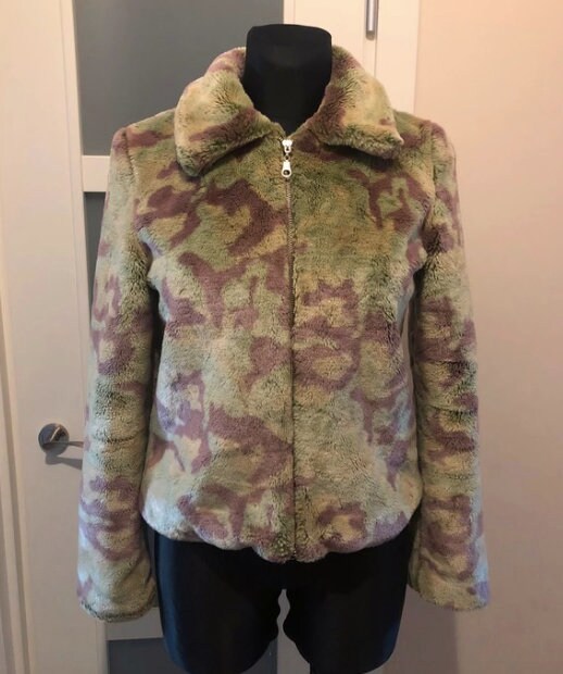 Faux fur deals camo jacket