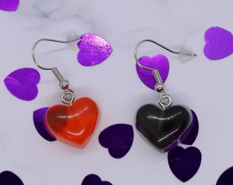 Heart Jewellery - Earrings - Necklace - Keychain - Charm VALENTINES DAY GIFT