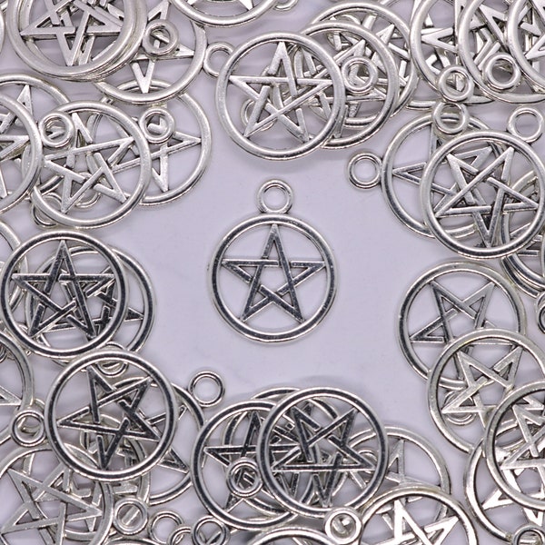 10/20/50 Pentagram Charms Pendants Bulk Wholesale