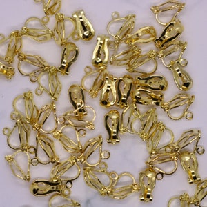 10/20/50/100 Gold Silver Clip On Earrings Bulk Wholesale image 8