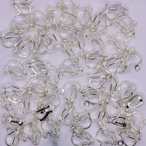 10/20/50/100 Gold Silver Clip On Earrings Bulk Wholesale image 9