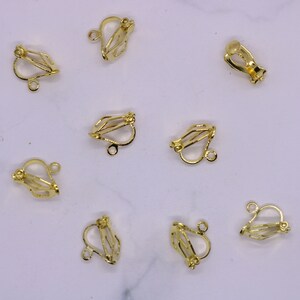 10/20/50/100 Gold Silver Clip On Earrings Bulk Wholesale image 4