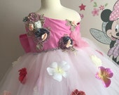 Kid s Birthday dress Pink Tulle dress for girls