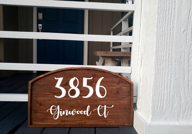 Custom Wood Address Sign Rustic Address Sign Hanging House Etsy