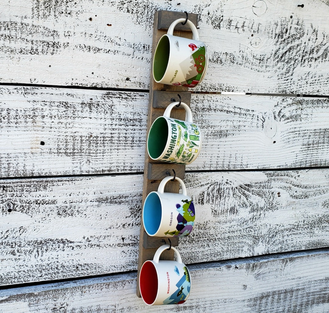 You Are Here Mug Rack Been There Coffee Mug Rack Vertical Coffee Rack
