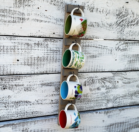 Coffee Mug Display You Are Here Mug Rack Coffee Mug Shelf Display Coffee Mug  Rack Coffee Mug Storage Mug Shelf wall Coffee Holder 