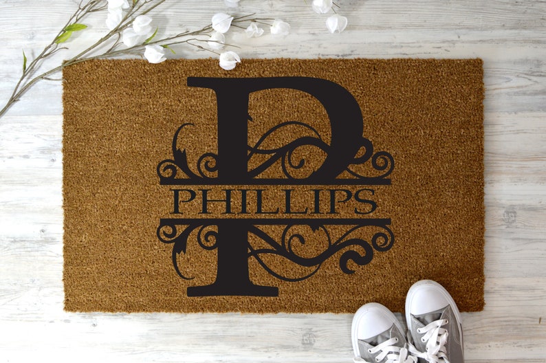 Doormat Housewarming Gift Front Door Mat Wedding Etsy