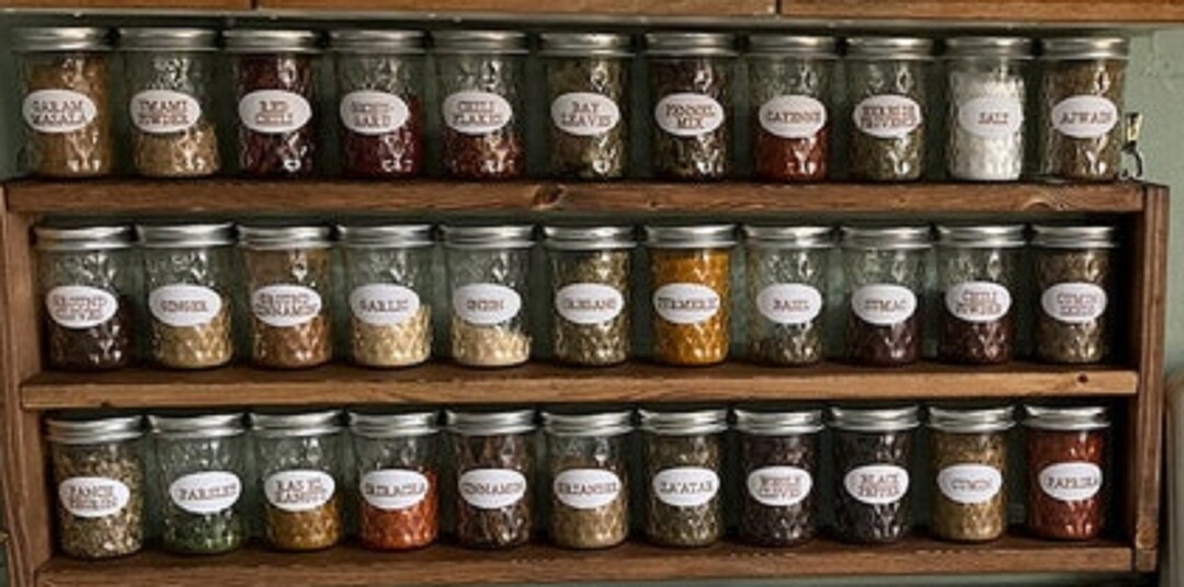 Spice Shelf Overhaul with Ball® Mini Storage Jars – Food in Jars