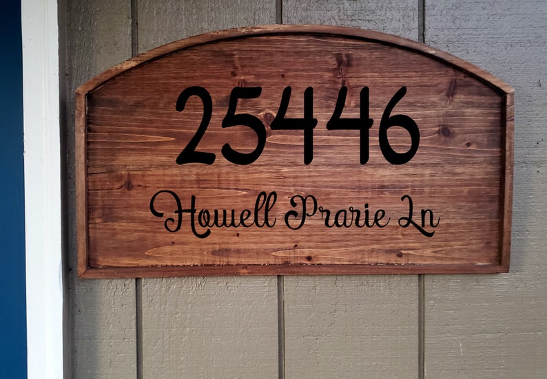 Custom Wood Address Sign Rustic Address Sign Hanging House Etsy