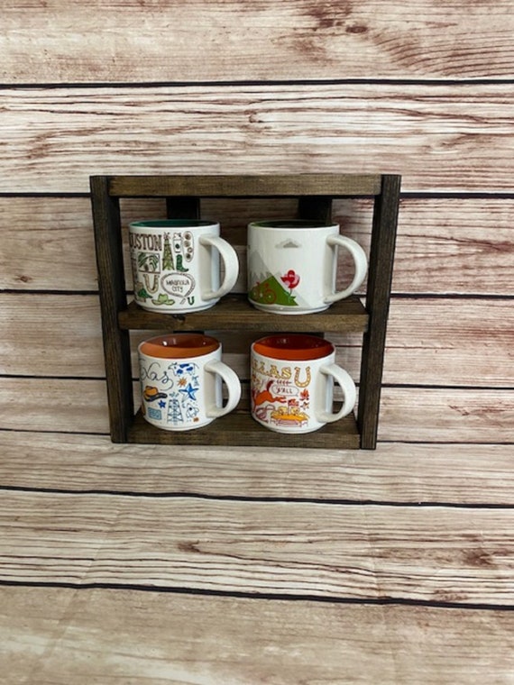 Coffee Mug Display You Are Here Mug Rack Coffee Mug Shelf Display Coffee Mug  Rack Coffee Mug Storage Mug Shelf wall Coffee Holder 