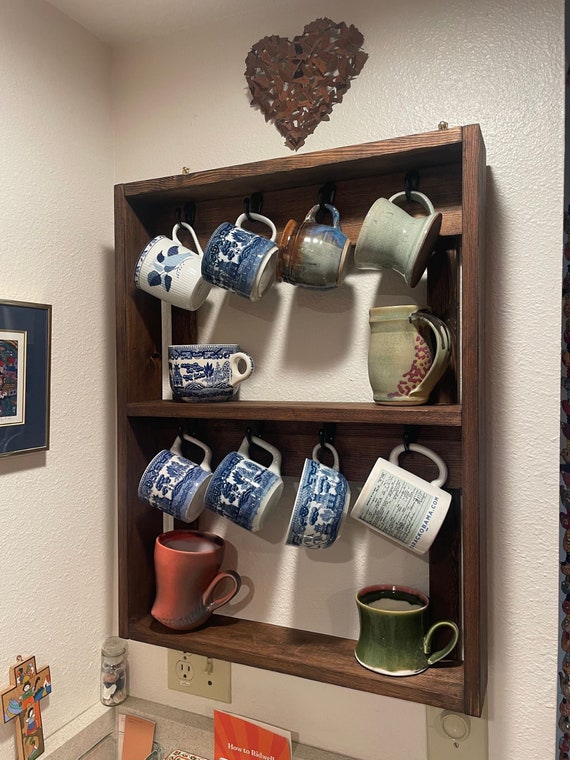 Coffee Mug Shelf, Coffee Mug Rack, Coffee Mug Storage, Coffee Cup