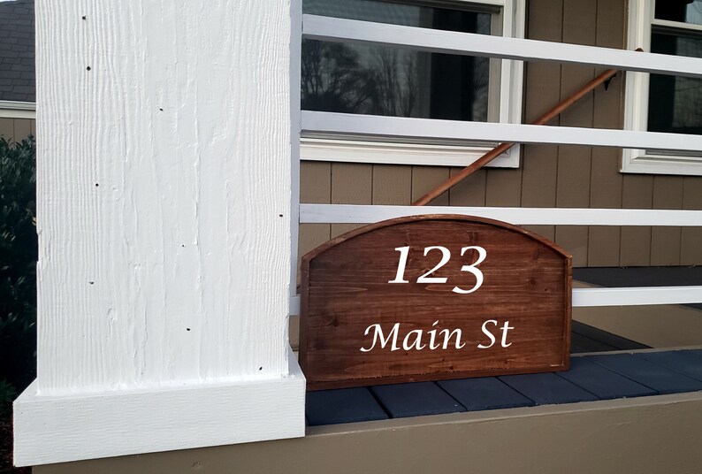 Custom Wood Address Sign Rustic Address Sign Hanging House Etsy