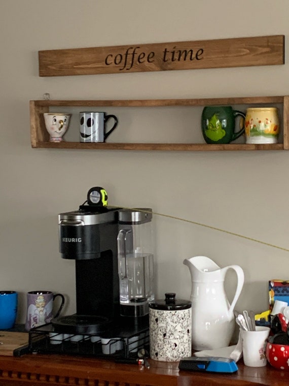 Coffee Mug Display You Are Here Mug Rack Coffee Mug Shelf Display Coffee Mug  Rack Coffee Mug Storage Mug Shelf wall Coffee Holder 