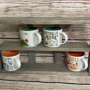 Wooden Coffee Mug Storage Cabinet - Desktop Mug Organizer - Japanese Style  Cup Display Shelf - Holds 12 Mugs - Kitchen Cabinets Shelf (Color : White
