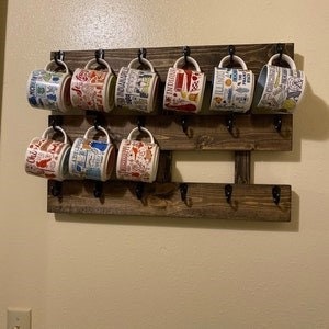 Coffee Mug Display You Are Here Mug Rack Coffee Mug Shelf Display Coffee Mug  Rack Coffee Mug Storage Mug Shelf wall Coffee Holder 