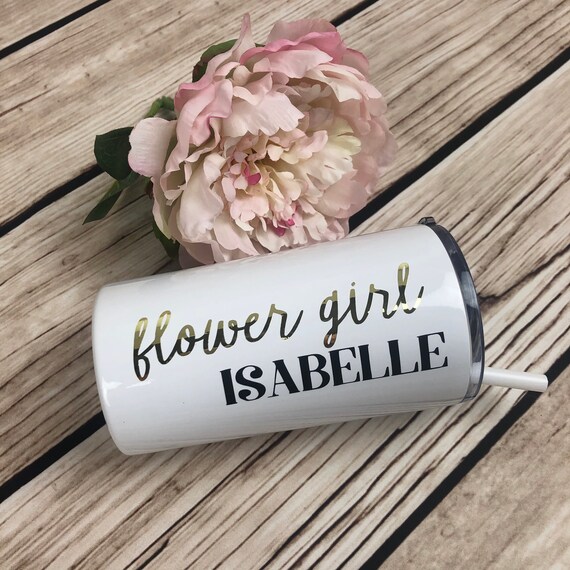 Flower Girl Tumbler Jr Bridesmaid Tumbler Flower Girl Etsy