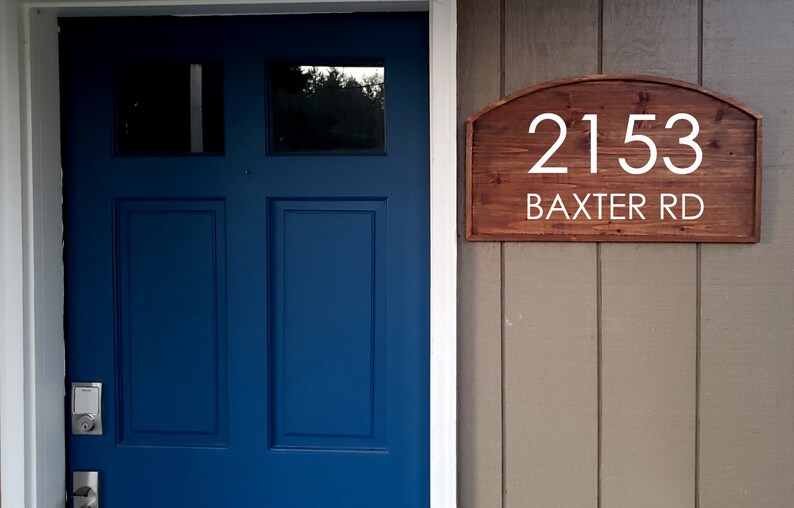 Custom Wood Address Sign Rustic Address Sign Hanging House Etsy