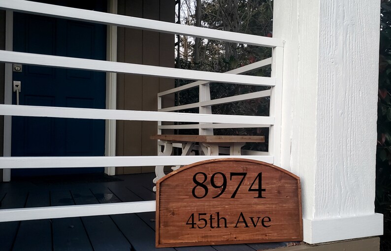 Custom Wood Address Sign Rustic Address Sign Hanging House Etsy
