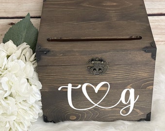 Wedding Card Box with Slot, Treasure Chest Card Box, Rustic Wedding Card Box, Wedding Card Box, Rustic Card Box, Reception Box, Wedding