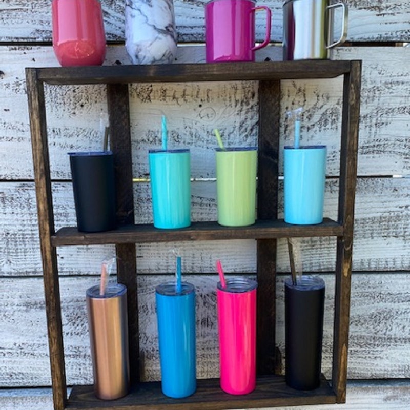 Tumbler Shelf - Etsy