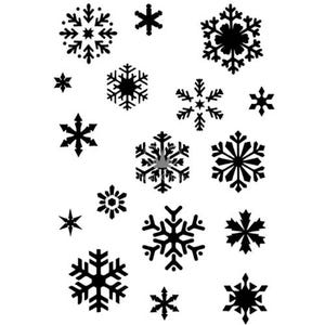 Snowflake stencil, Posh chalk snowflakes stencil, craft stencil, furniture stencil