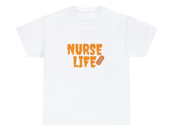 ナースライフコットンTシャツ|ハロウィンシャツ|ハロウィンギフト|ナースシャツ|ナースギフト