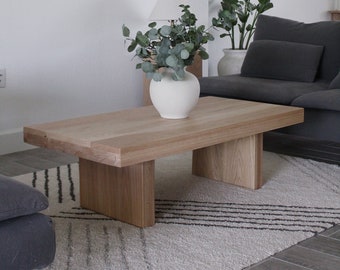 White oak coffee table