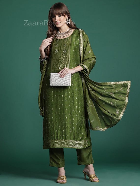 open lace back dress Hana- Indian Party Wear Gown for Desi Weddings – Karigur main image 1