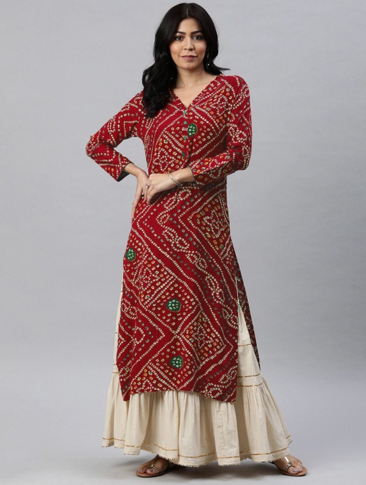 Karissa Niharika Exclusive Cotton Designer Long Anarkali Kurti Collection:  Textilecatalog