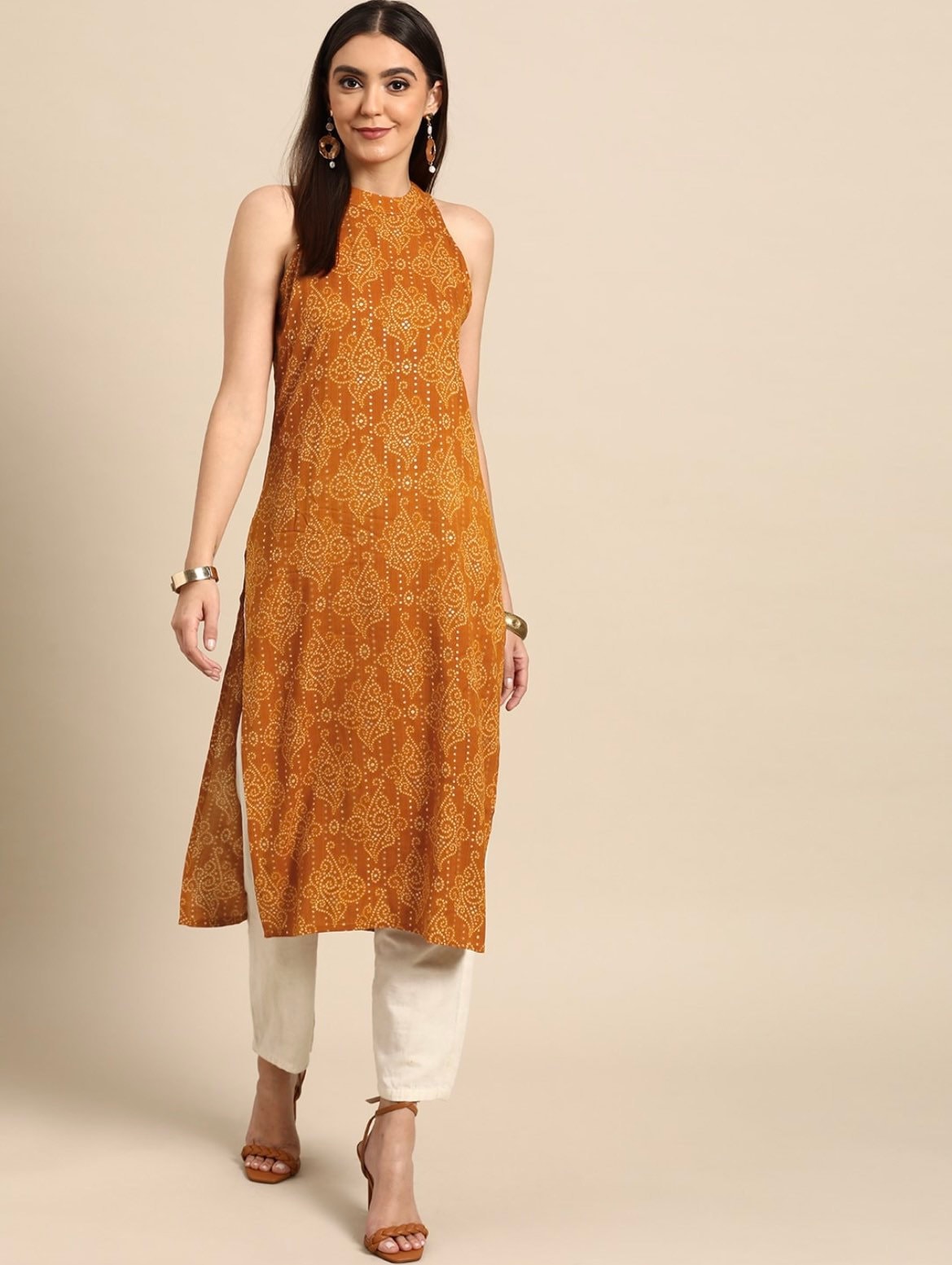 Buy Aziz Textiles Women's Rayon Sleeveless Straight Kurti for Women Girls  Online In India At Discounted Prices