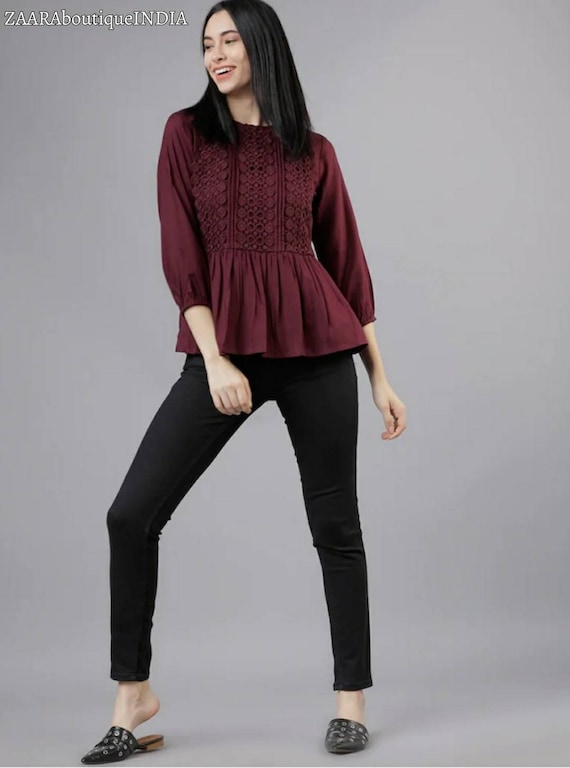 peplum kurti top