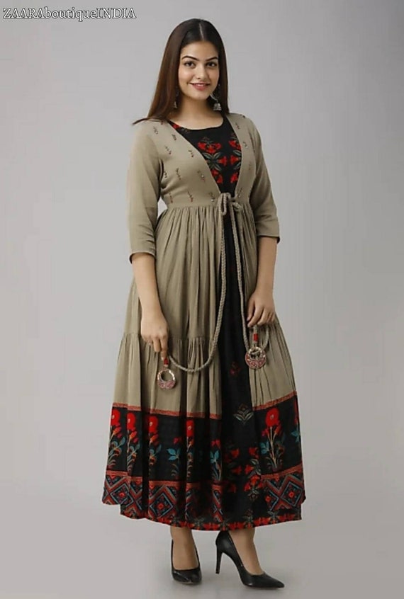Ethnic Gowns | Long One Piece With Jacket | Freeup